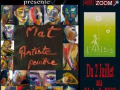 Foto Mat Artiste peintre